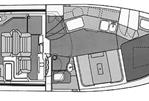 Maxum 3000 SCR - Manufacturer Provided Image: 3000SCR - cabin plan