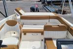 Bayliner VR5 Bowrider OB - 2019 Bayliner VR5 Bowrider OB interior with tan and white seating.