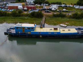 26m Liveaboard Dutch Steel Houseboat Barge