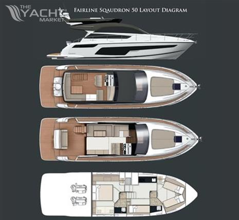 Fairline Squadron 50 - Layout Image