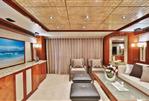 Johnson Flybridge Motor Yacht - Salon Looking Aft   