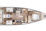 Beneteau Oceanis Yacht 60 - Layout Lower Deck