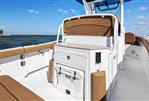 Sea Hunt 265 ultra - 2022 Sea Hunt Ultra 265 SE boat interior with seating and storage, ocean view.