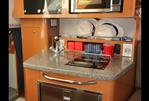 Chaparral 270 Signature - Galley Microwave and big Fridge
