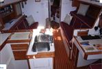 J Boats J42 - Main salon, brand new teak/holly sole