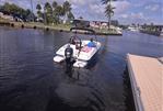 Bayliner Element 16 - 2020 Bayliner Element 16 boat cruising on a sunny day in a scenic waterway.