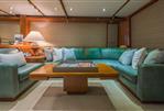 Feadship Yacht Fisherman - Salon Settee to Starboard