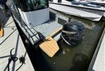 Axopar 28 - Axopar 28 boat, 2016 model, docked with Mercury outboard engine.