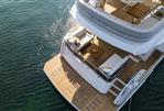 Sirena 48 - Luxury Sirena 48 yacht, 2025 model, with spacious deck and elegant seating area.