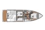 Jeanneau DB 43 Inboard - Jeanneau DB 43 inboard - layout diagram of cabins