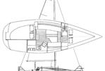 Hunter Ranger 265 - Cabin layout and sail plan