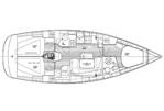Bavaria 39 Cruiser - Manufacturer Provided Image: Interior Plan
