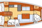 Beneteau Oceanis 41 - Layout Image