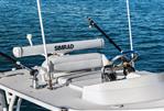 Yellowfin 36 Offshore - 2016 Yellowfin 36 Offshore boat helm with Simrad equipment on blue water.