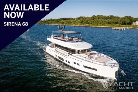 Sirena 68 - 2023 Sirena 68 yacht available now on open water.