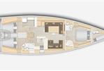 Hanse 588 - Layout Image