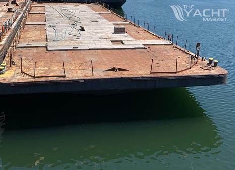 180&#39; x 54&#39; x 12&#39; Steel Deck Barge For Sale or Monthly Lease