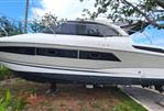 Jeanneau Leader 33 - 2019 Jeanneau Leader 33 boat on dry dock, side view.