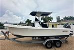 May-Craft 2300CCX - 2017 May-Craft 2300CCX boat on trailer, parked outdoors.