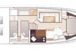 Princess V40 - Layout Lower Deck