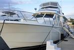 Hatteras 62 Cockpit Motor Yatch - 1990 Hatteras 62 Cockpit Motor Yacht docked at marina.