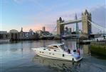 Princess V48 - Coming out of St Katherine’s Dock