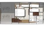 Prestige 520 Flybridge - Layout Image