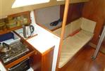 Peterson Contention 33 - Galley area & saloon port side