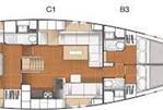 Hanse 545 - Layout Image