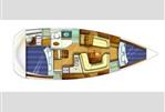 Jeanneau Sun Odyssey 35 - Layout Image