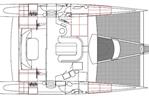 Alibi 54 Custom Catamaran - layout