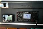 Axopar 28 CABIN - Simrad marine electronics on 2023 Axopar 28 CABIN dashboard.