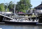 J Boats 42 - Laying along a dock in Camden, Maine