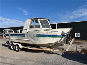 27' x 8' Aluminum Work Boat with Trailer