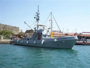 German Fire Fighting Boat