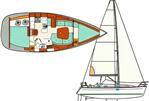 Beneteau Oceanis 361 Clipper - Layout Image