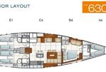 Hanse Hanse 630 E - Layout