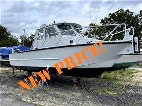 Hike Built 30' Aluminum Crew/Dive/Work Boat w/Built-in Commercial Diving System