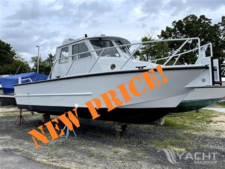 Hike Built 30&#39; Aluminum Crew/Dive/Work Boat w/Built-in Commercial Diving System