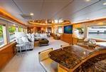 Hatteras Motor Yacht - Salon Looking Forward