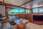 Feadship Yacht Fisherman - Salon Seating Looking Forward Portside