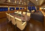 Johnson 110' Flybridge w/On-Deck Master - Dining Salon