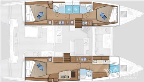 Lagoon 46 - Layout Image