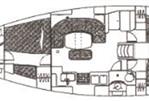 Beneteau Oceanis 411 Celebration - Layout Image