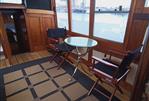 Jachtwerf Gebr Tans Rotterdam Classic motoryacht -Bakdekkruiser - Saloon looking aft