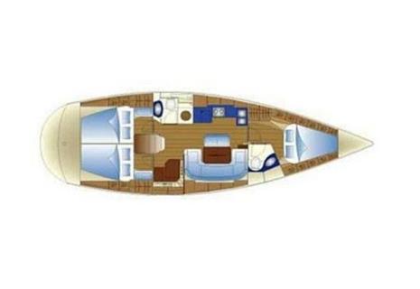 Bavaria 39 Cruiser - Deckplan