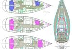 Sweden Yachts 45 - Layout Lower Deck