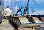 Truckable Steel Spud Barge w/Crane