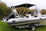 Highfield 660 Sport RIB - Stern Shade / Bimini Raised