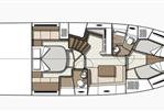 Beneteau Gran Turismo 45 - Layout Lower Deck